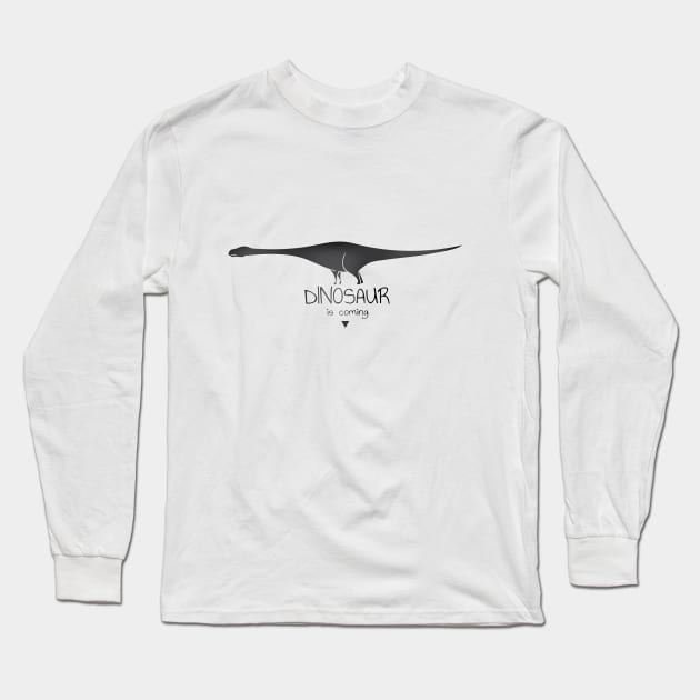 Dino is coming Long Sleeve T-Shirt by flasix